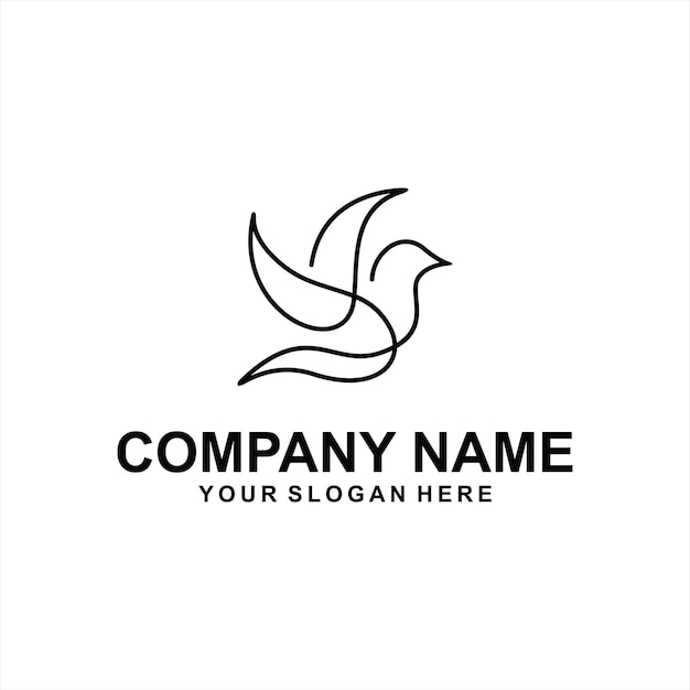 abstract bird logo vector