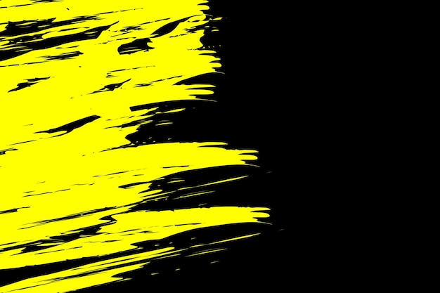 抽象的な黒と黄色のグランジ背景