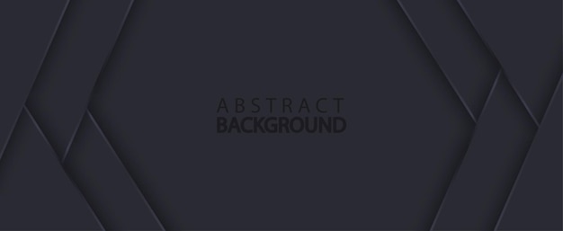 Abstract black background Neumorphic style Vector EPS 10