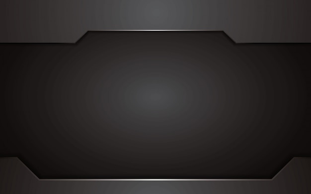 Vector abstract black background technology concept design. vector template background.