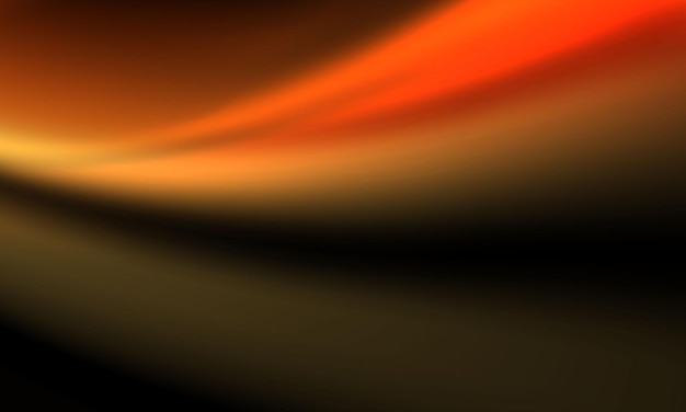 Vector abstract black background with blurred bright orange and yellow fire gradient vibrant neon wallpaper