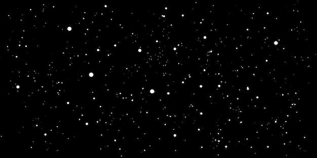 Vector abstract black background with stars for your design. vector starry night sky. space backdrop.