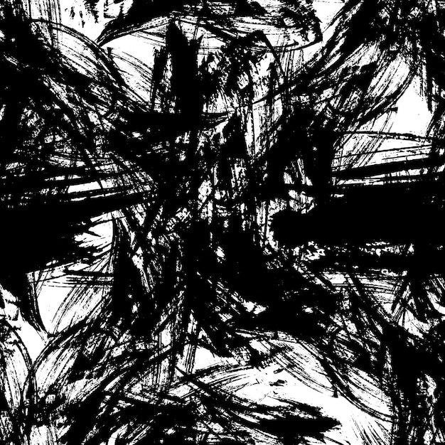 Abstract black brush