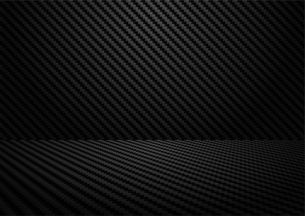 Abstract. black carbon fiber background. light and shadow. vector.