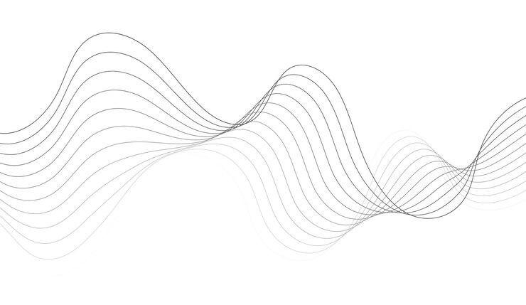 Abstract black curved line background