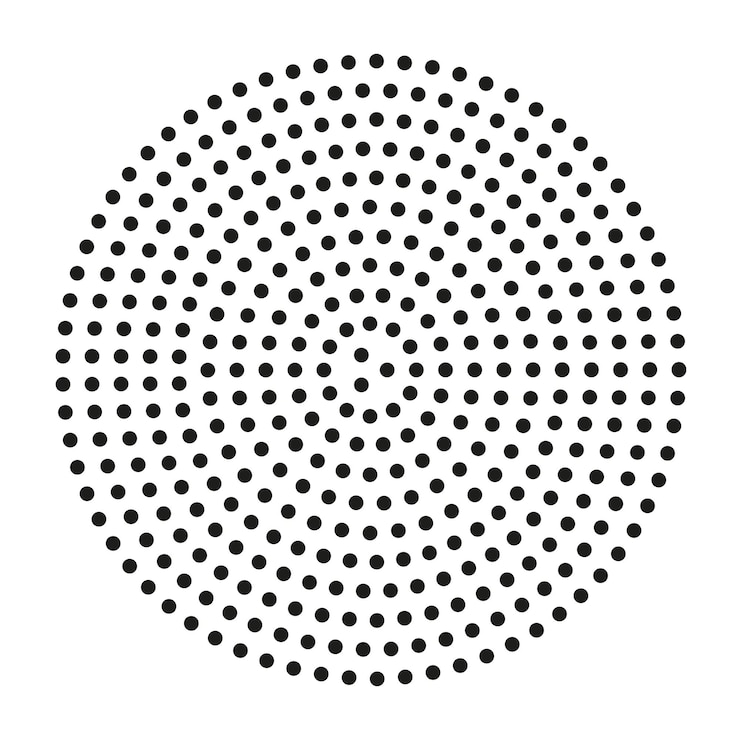 Vector abstract black dot circle background vector illustration