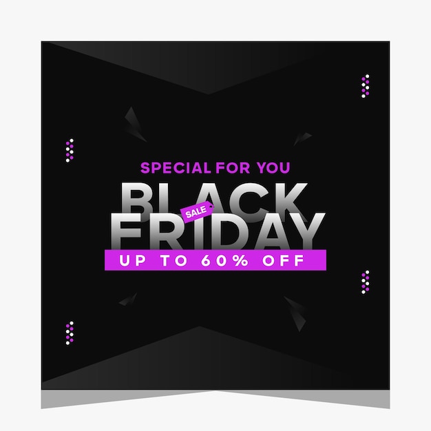 Vector abstract black friday design simple