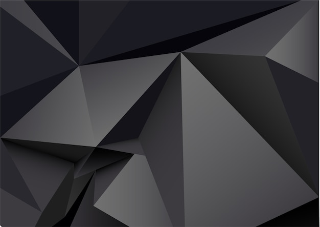 Vector abstract black geometric background.