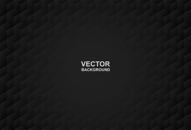 Vector abstract black geometric shape background light and shadow vector