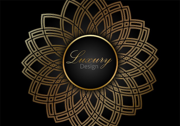 Abstract black and gold lines luxury background. Vector Golden Background Design.