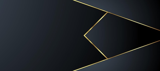 Abstract black and gold luxury background with abstracts