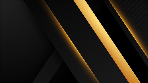 Abstract black and gold luxury background