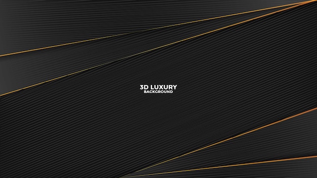 Abstract black and gold luxury background