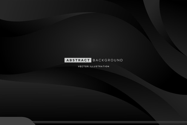 Abstract black gradient color curve background