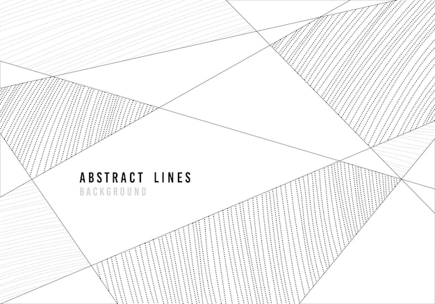 Vector abstract black and gray lines pattern decorative template artwork