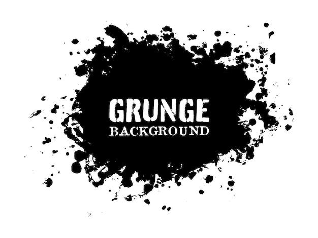 abstract black grunge splash banner