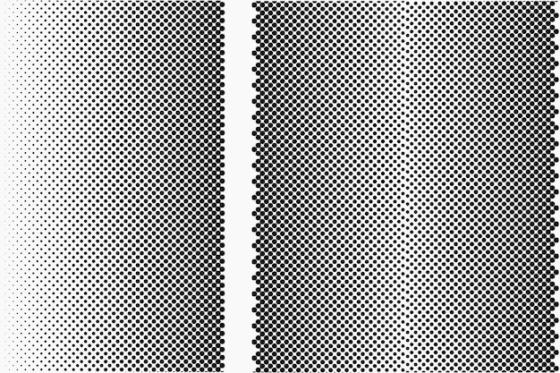 Abstract black halftone vector illustration