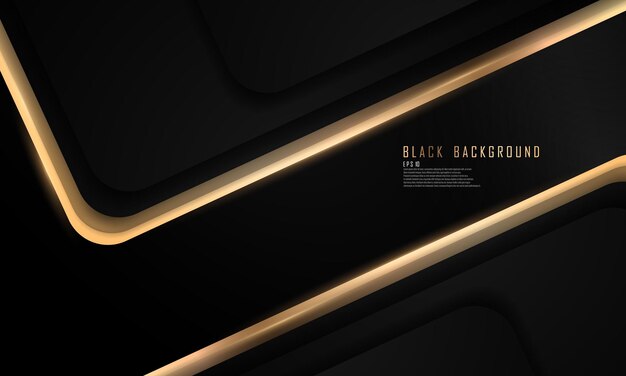 Abstract black line arts background luxury white gold Modern