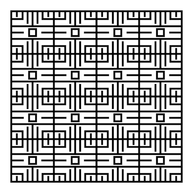 Vector abstract black line pattern vector