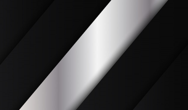 Abstract black metallic fold tech background