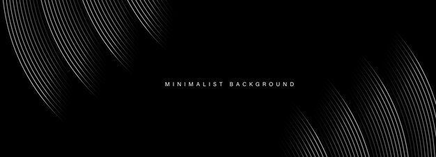 Abstract black modern background with dynamic geometric shapes