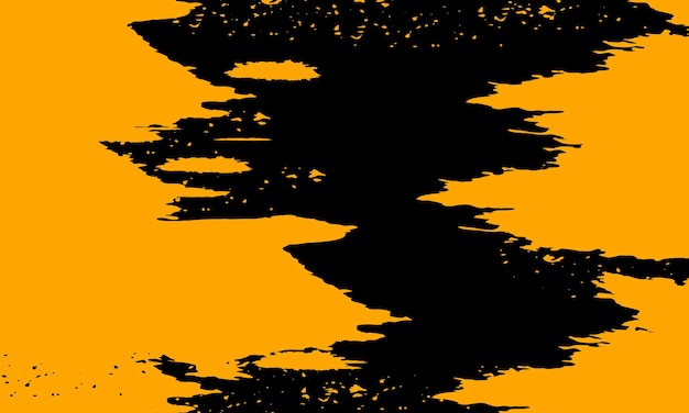 Абстрактный черный и оранжевый фон с гранжевой текстурой