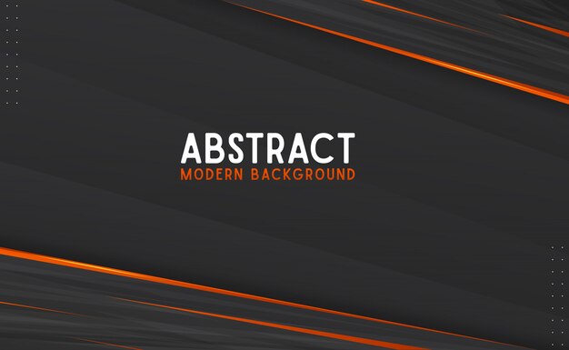 Abstract Black and Orange Modern Background