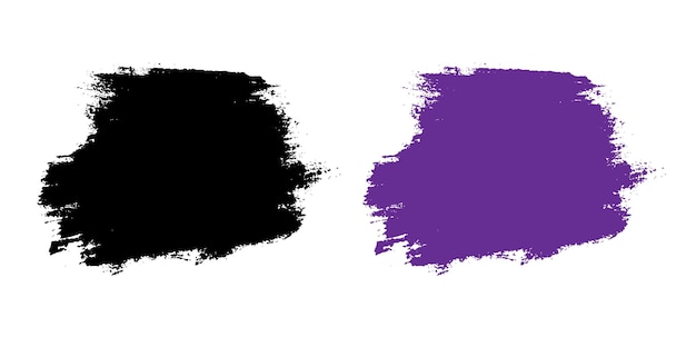 Abstract black and purple grunge background set