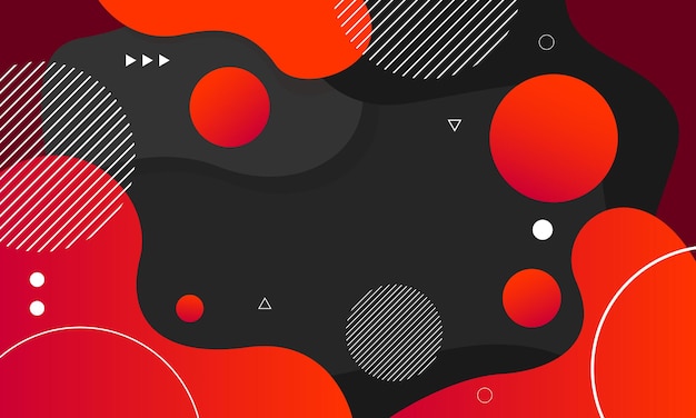 Abstract black and red color background