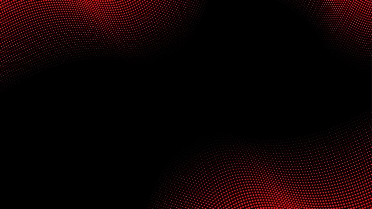 Vector abstract black and red halftone dotted background