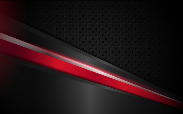 Abstract black and red striped background