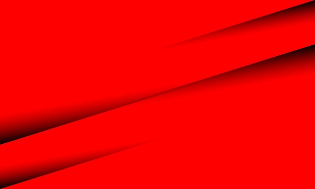 Abstract black shadow slash on red speed design modern background vector