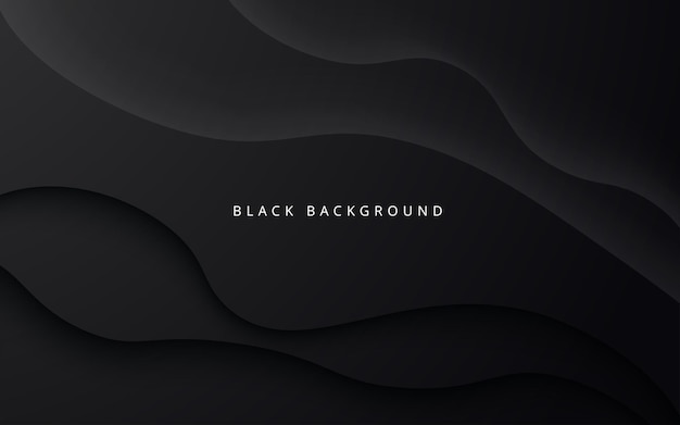 Abstract black soft diagonal shape light and shadow wavy background eps10 vector