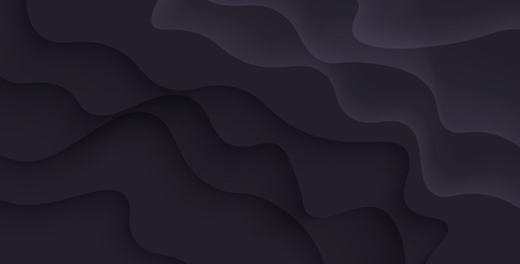 Vector abstract black soft diagonal shape light and shadow wavy background