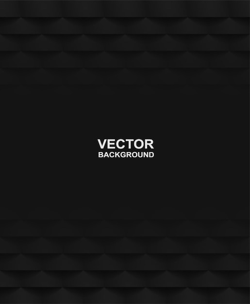 Abstract. Black square shape background. light and shadow. Vector.