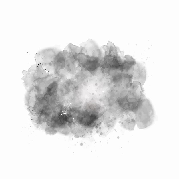 Vector abstract black watercolor stain texture background