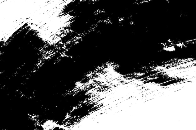 抽象的な黒と白のブラッシュストローク