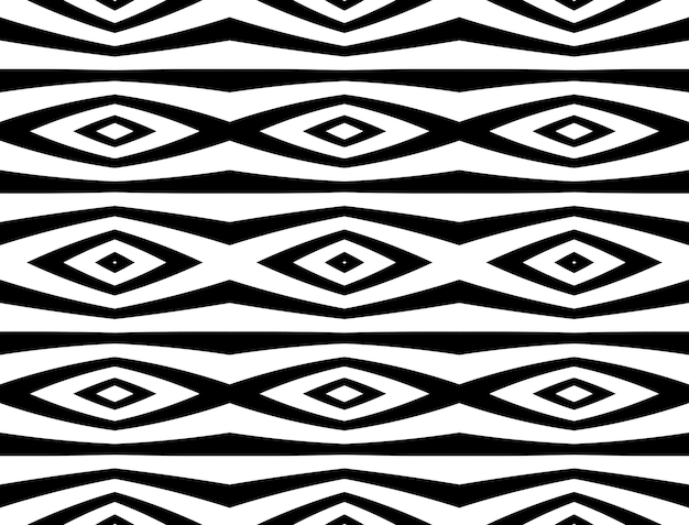 Abstract black and white geometric seamless pattern background Vector illustration