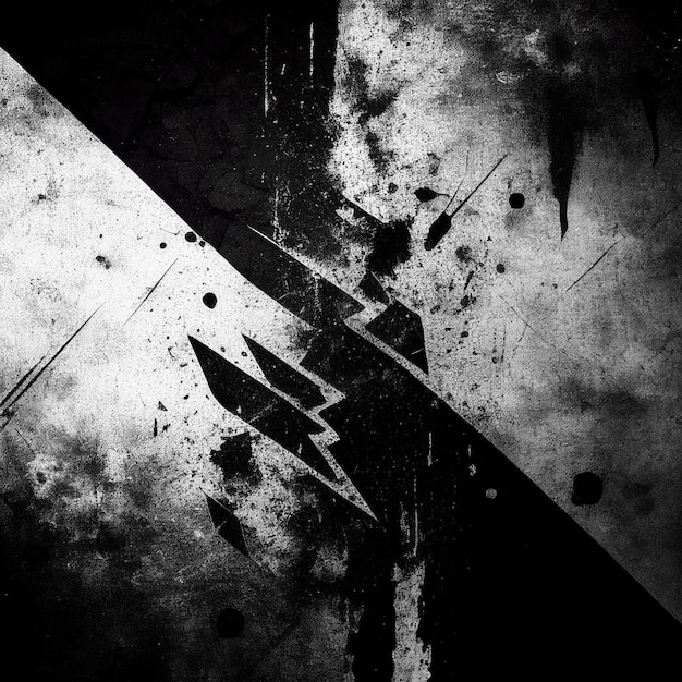 Vector abstract black and white grunge texture