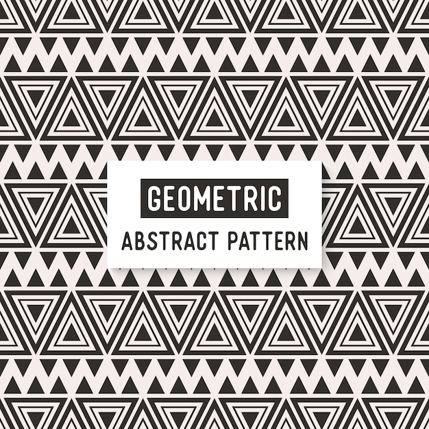 Vector abstract black and white seamless pattern.