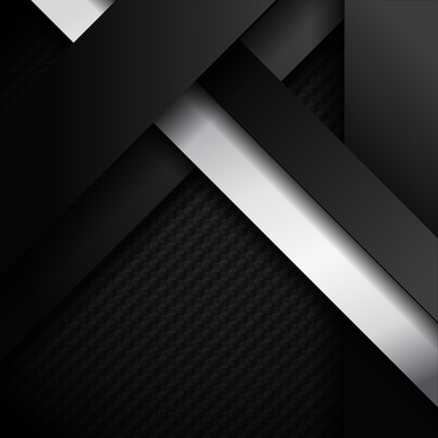 Abstract black and white stripes diagonal dark background