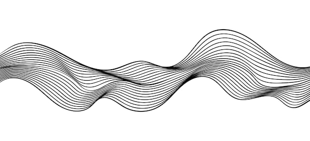 抽象的な黒と白の波の背景