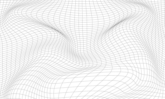 Premium Vector | Abstract black and white wave background