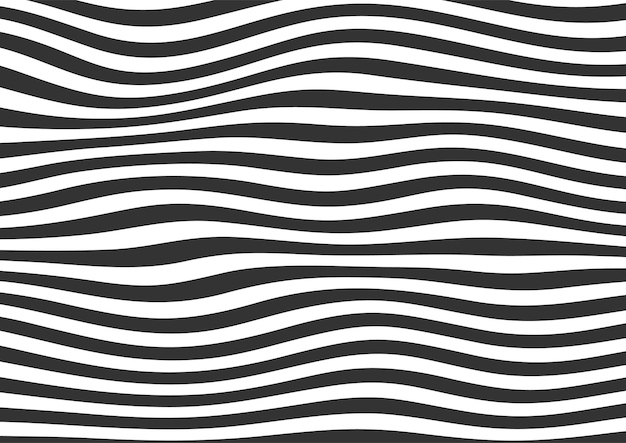 Abstract black and white wavy lines striped background, wavy lines background pattern