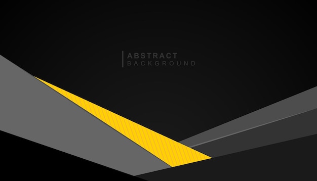 Abstract black and yellow geometric shapes background