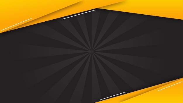 Abstract Black Yellow Gradient Background