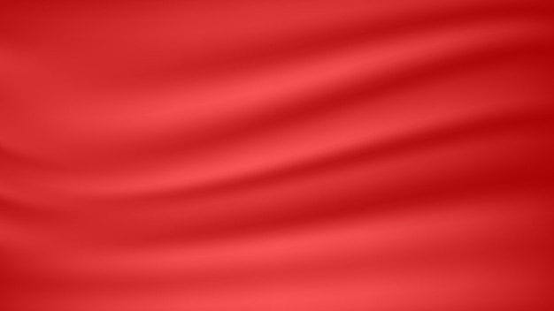 Abstract blank red soft satin fabric texture background for decorative graphic design
element