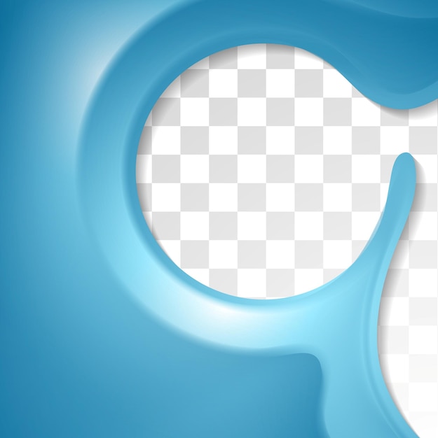 Abstract blauw flyerontwerp