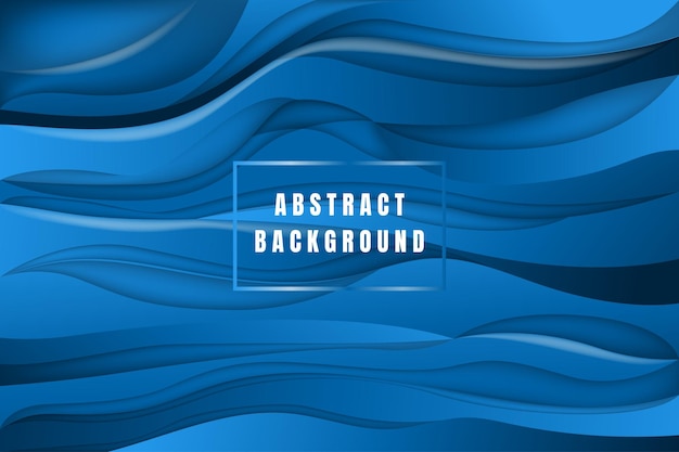 Abstract Blauw ontwerp als achtergrond en behangkunst Gratis Vector