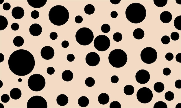 Abstract blauw willekeurig polka dot cirkels naadloos patroon op crèmekleurige achtergrond